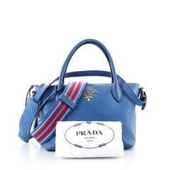 Prada Dual Strap Zip Tote Vitello Daino Mini