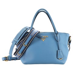 Prada Dual Strap Zip Tote Vitello Daino Mini