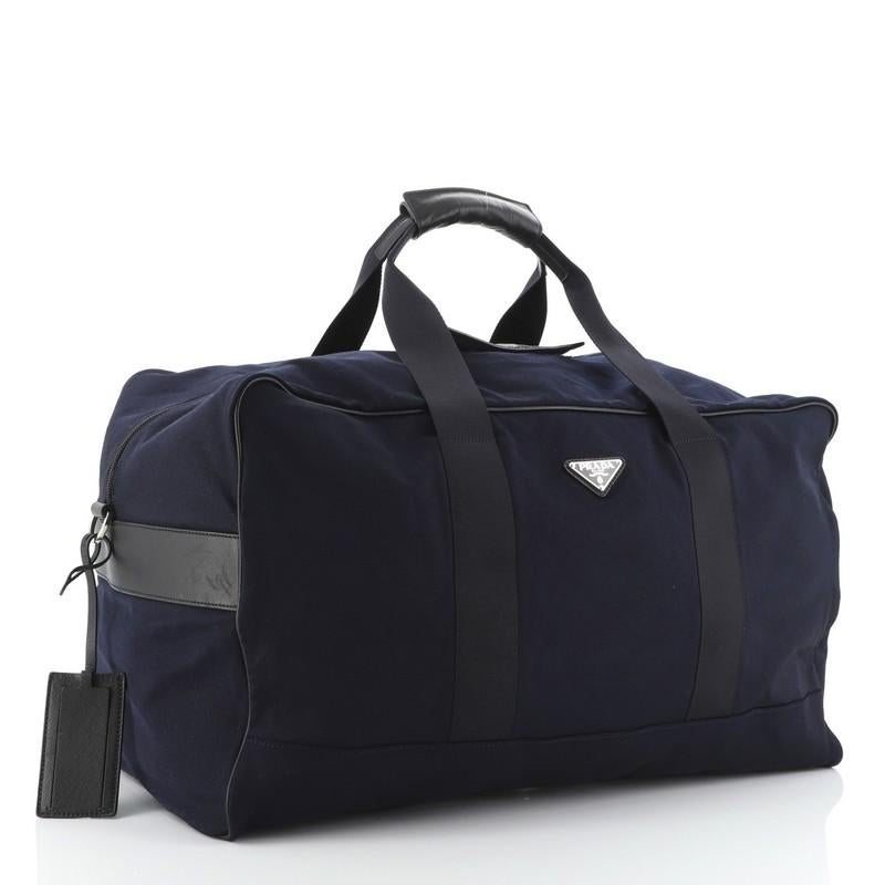 Prada Duffle Bag Canvas Large at 1stDibs