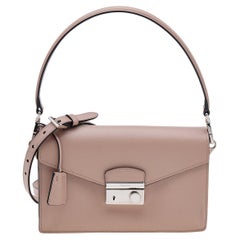 Prada Brown Patent Leather Hobo Bag at 1stDibs