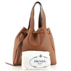 Prada Dynamique Belted Tote Leather Medium