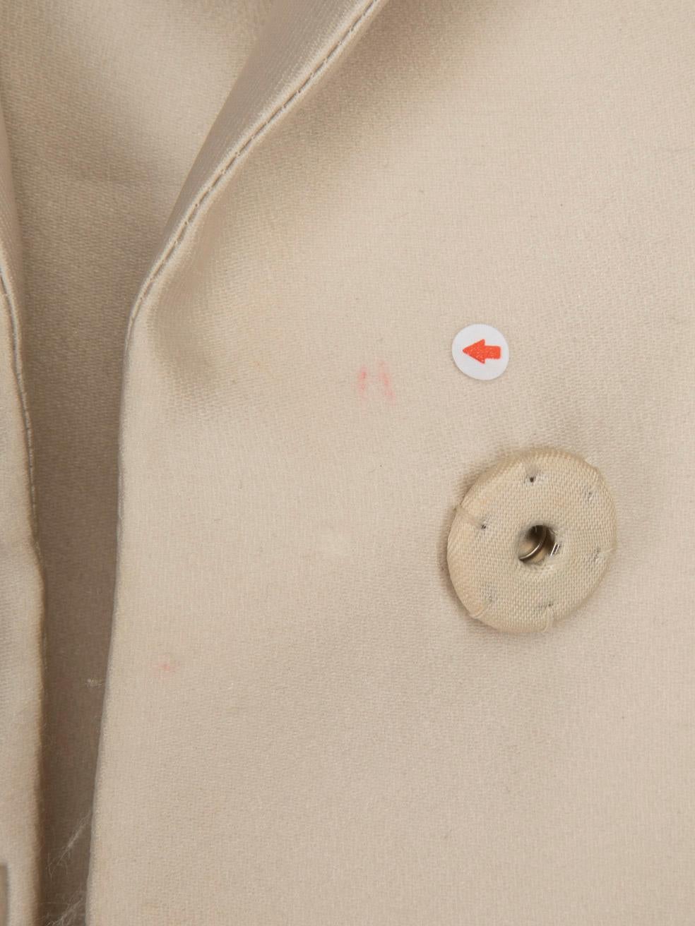 Prada Ecru Embellished Coat & Dress Set Size M 5