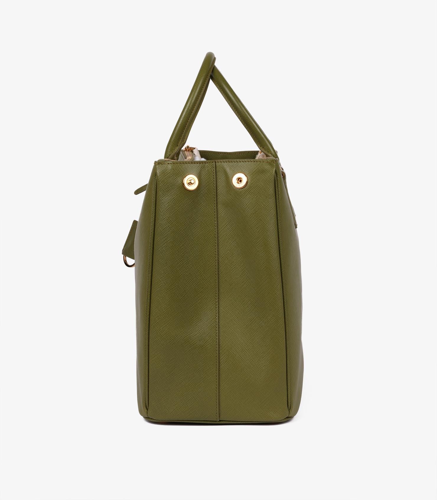 Prada Edera Saffiano Lux Leather Large Galleria Tote In Excellent Condition In Bishop's Stortford, Hertfordshire