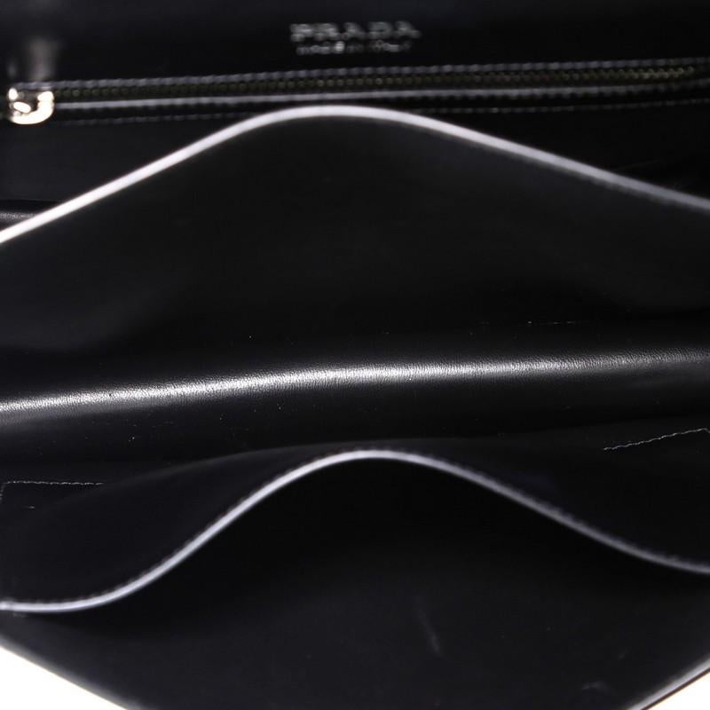 Black Prada Elektra Shoulder Bag Studded Leather Medium