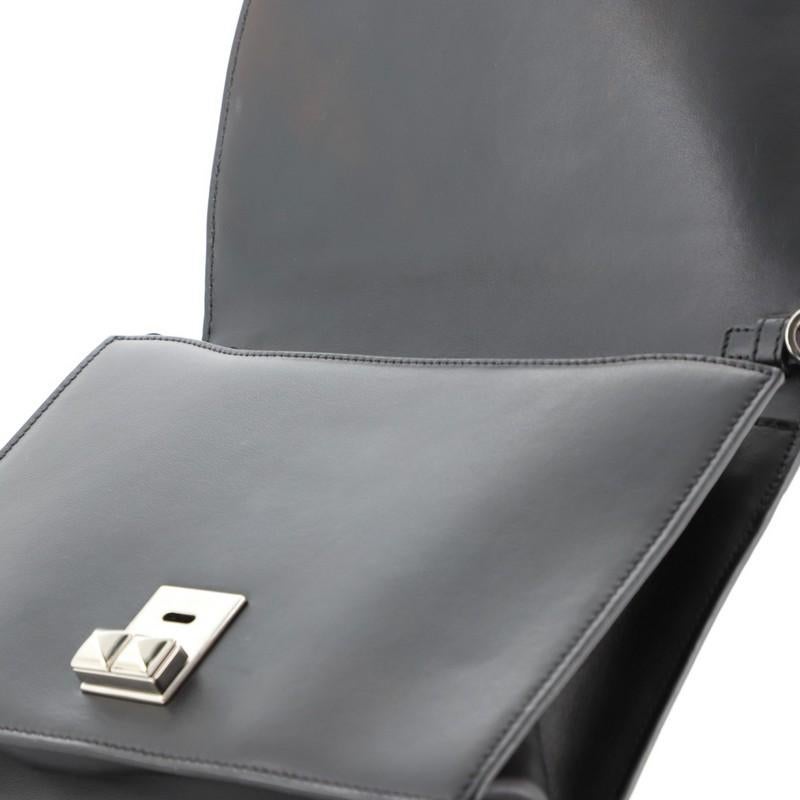 Black Prada Elektra Shoulder Bag Studded Leather Small