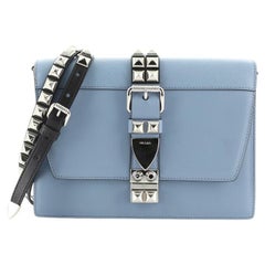 Prada Elektra Shoulder Bag Studded Leather Small