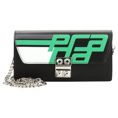 Prada Elektra Wallet on Chain Printed Leather