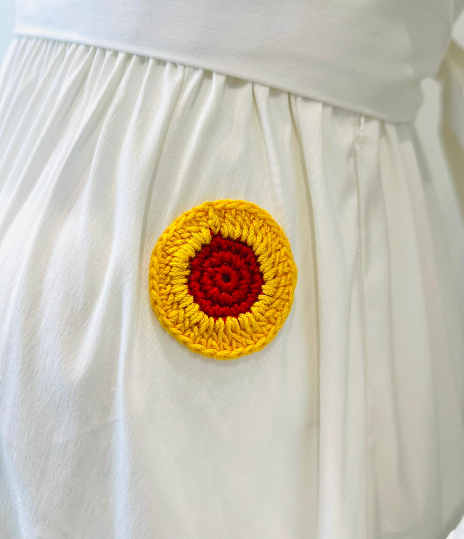 Prada Embroidered Cotton Shirt Dress 1