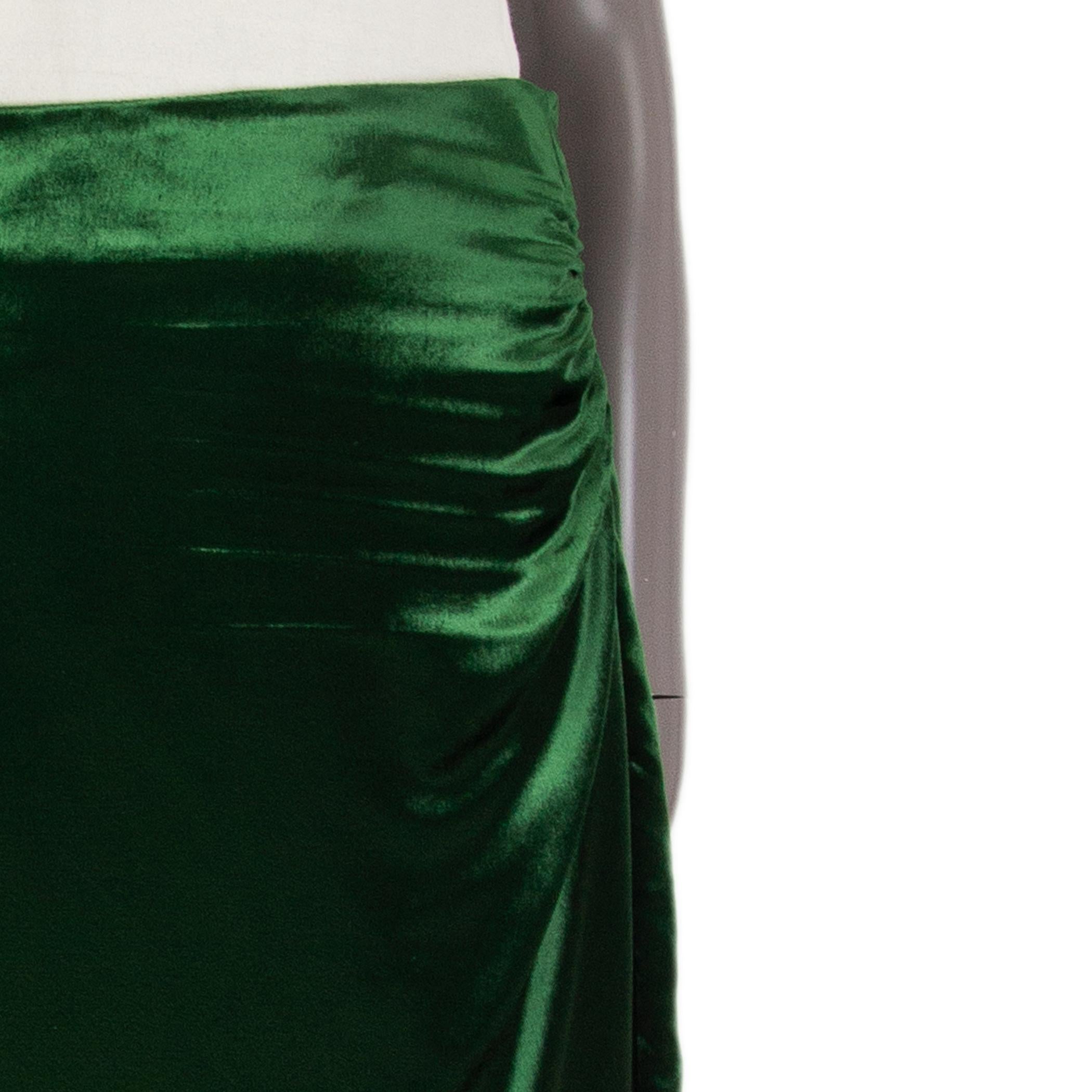 prada green skirt