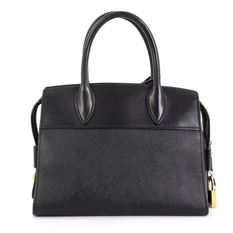 Black Prada Esplanade Bag Saffiano Leather Small