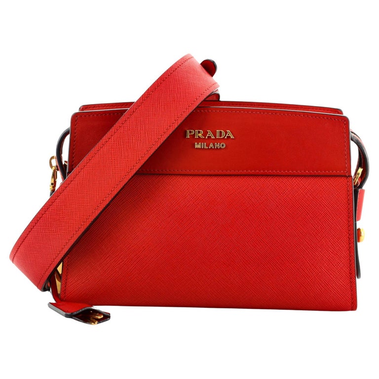 Prada Esplanade Crossbody Bag Saffiano with City Calf Small at 1stDibs