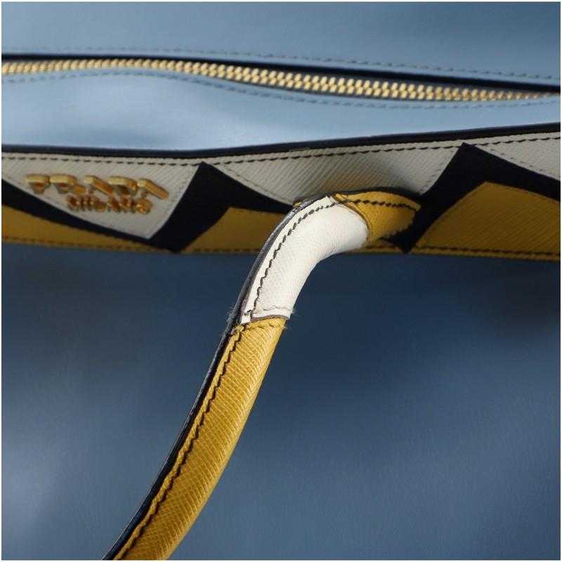 Prada Esplanade Tragetasche Greca Saffiano mit City Calf Medium 3