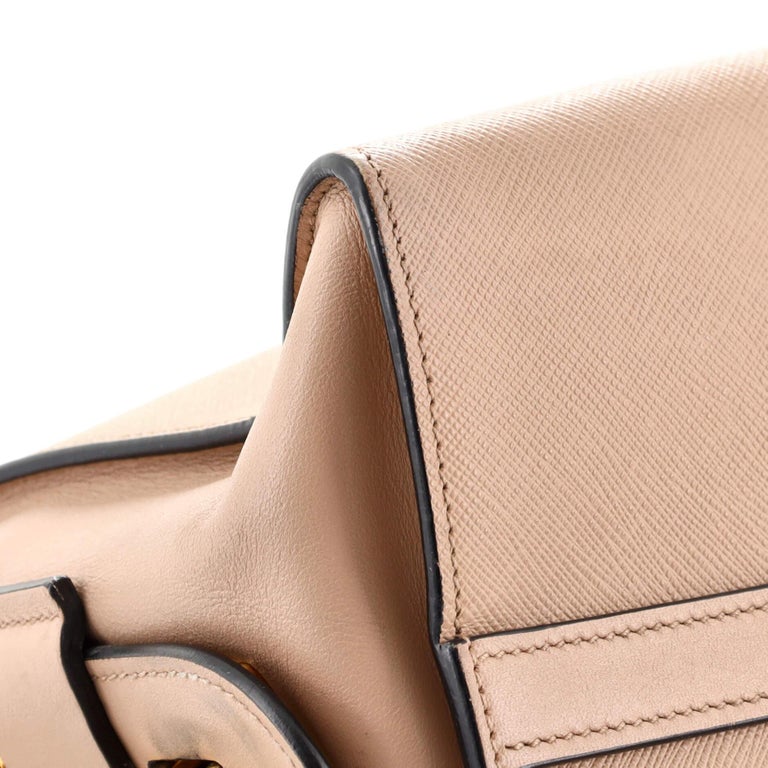 Esplanade Medium Saffiano & Leather Tote Black