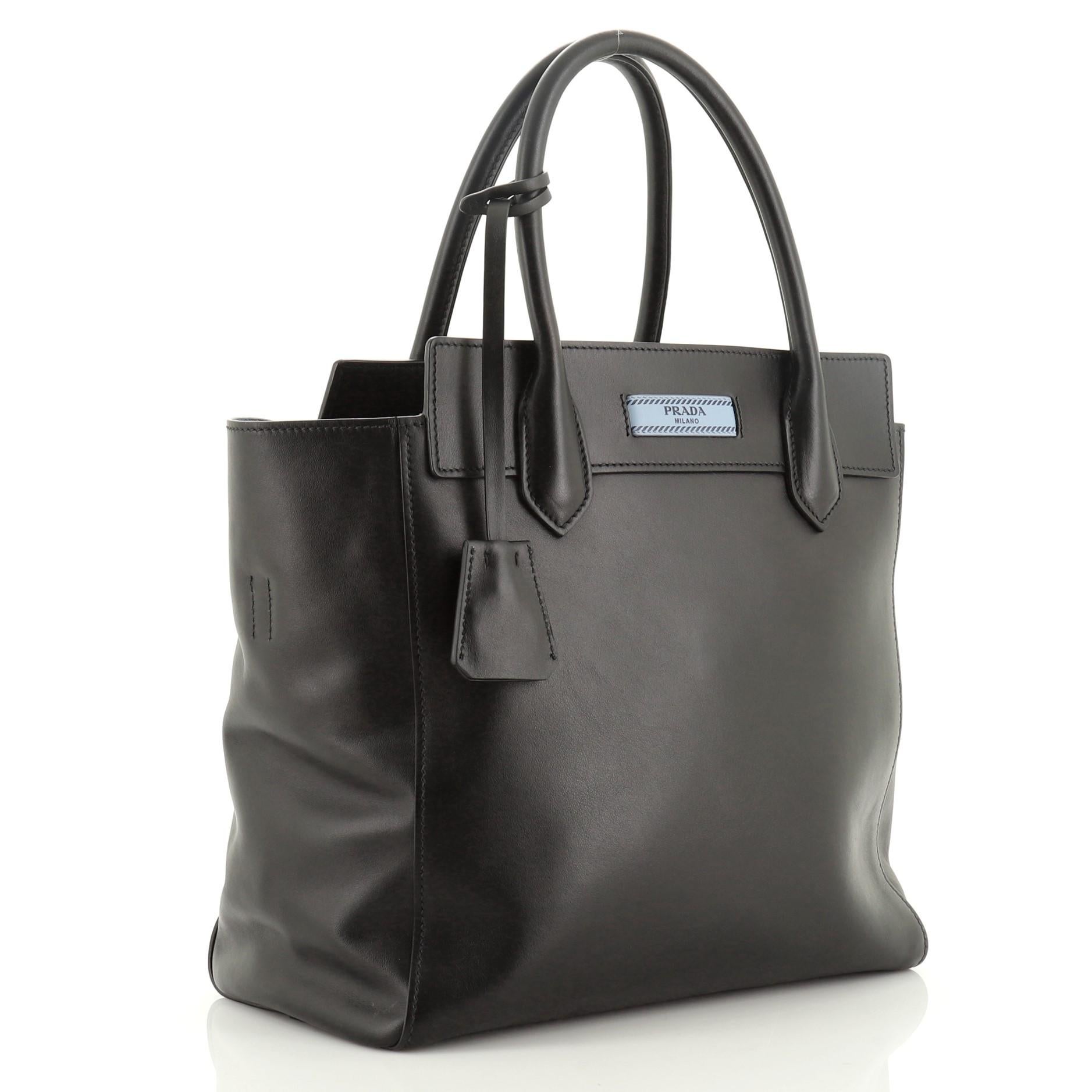 prada city calf tote