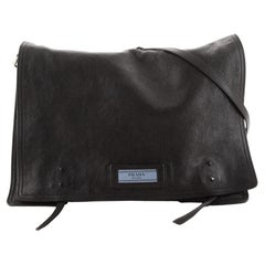 Prada Etiquette Flap Bag Glace Calf Large