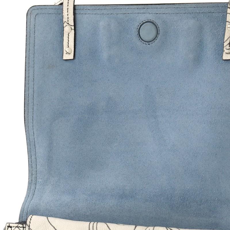 Prada Etiquette Flap Bag Printed Leather Small  2