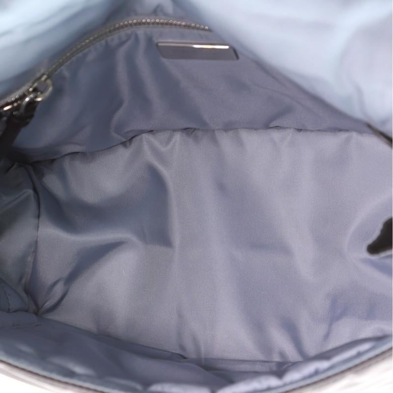 Women's or Men's Prada Etiquette Flap Bag Studded Tessuto Medium