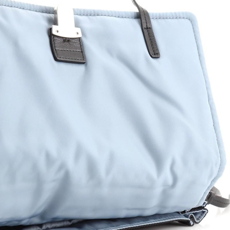 Prada Etiquette Flap Bag Studded Tessuto Medium 1