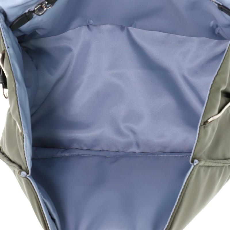 Women's or Men's Prada Etiquette Flap Bag Studded Tessuto Small