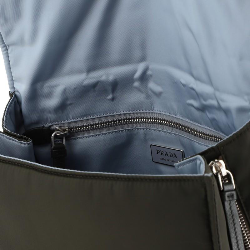 Prada Etiquette Flap Bag Studded Tessuto Small 1