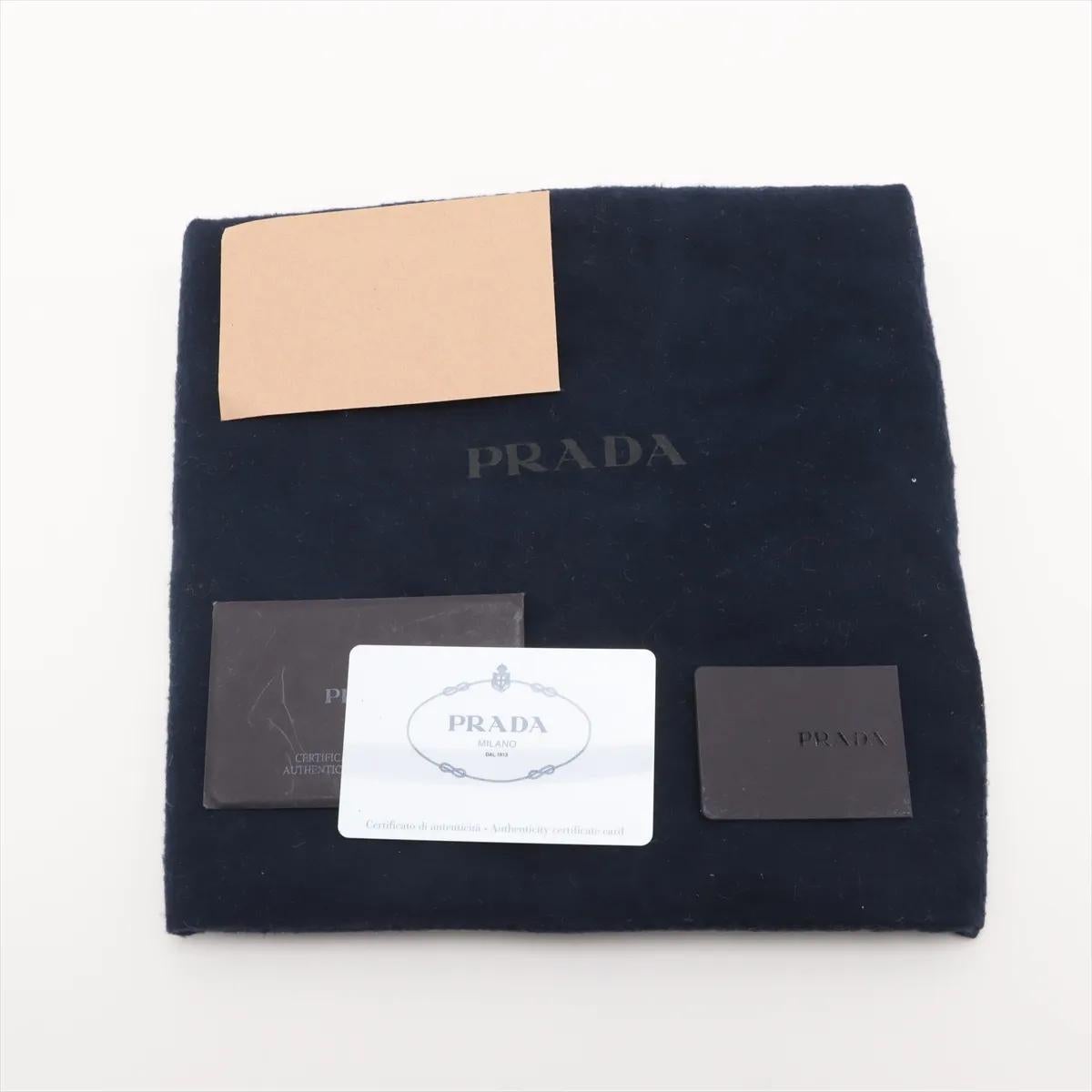 Prada Etiquette Nylon Two-Way Shoulder Bag Black im Angebot 10