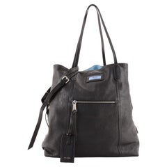 Prada Etiquette Shopping Bag Glace Calf Tall