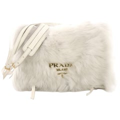Prada Etiquette Shoulder Bag Fur and Glace Calf
