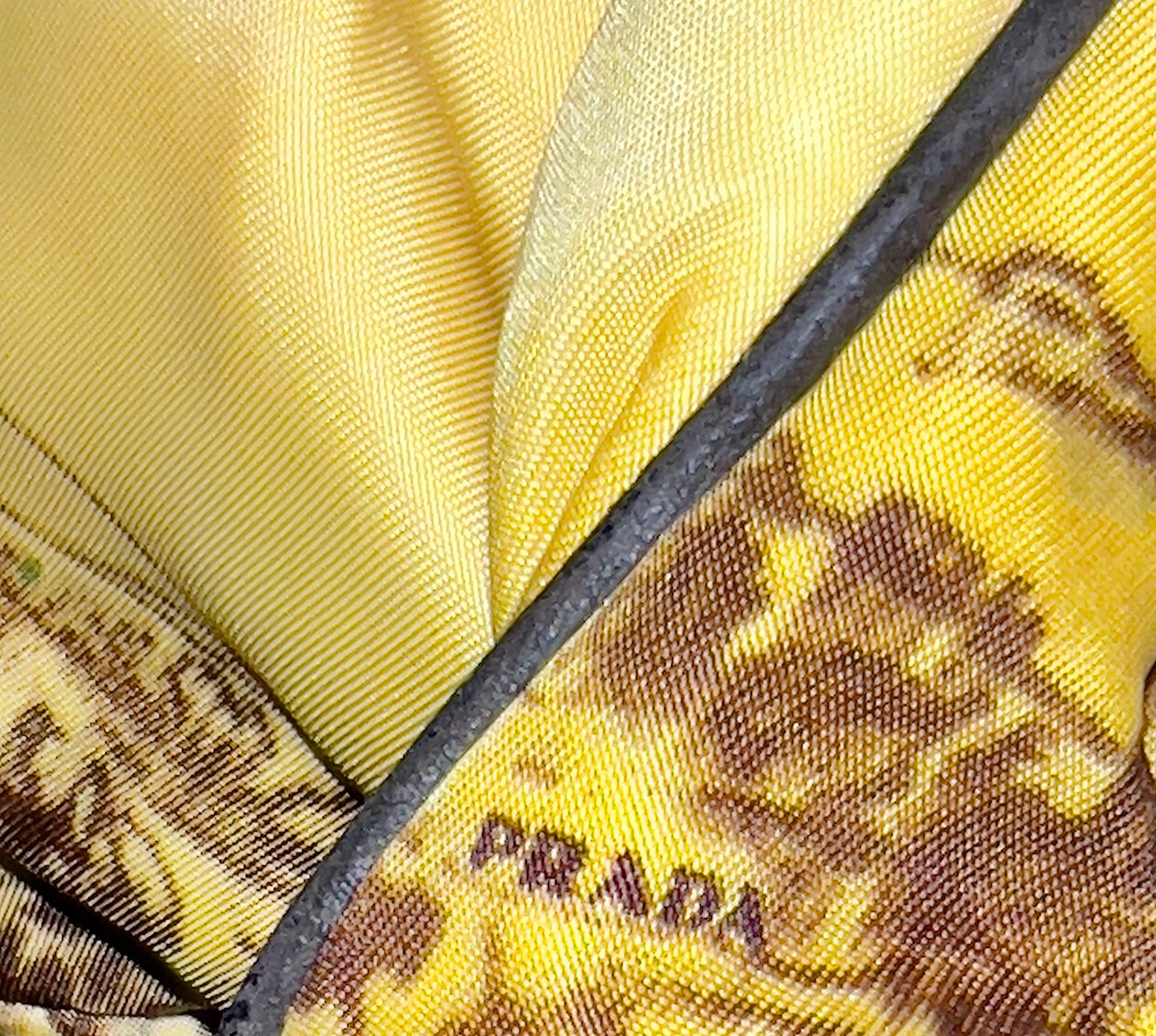 PRADA Exotic Heavenly Embroidered Nylon & Crocodile Clutch Bag - Full Set Y2K For Sale 3