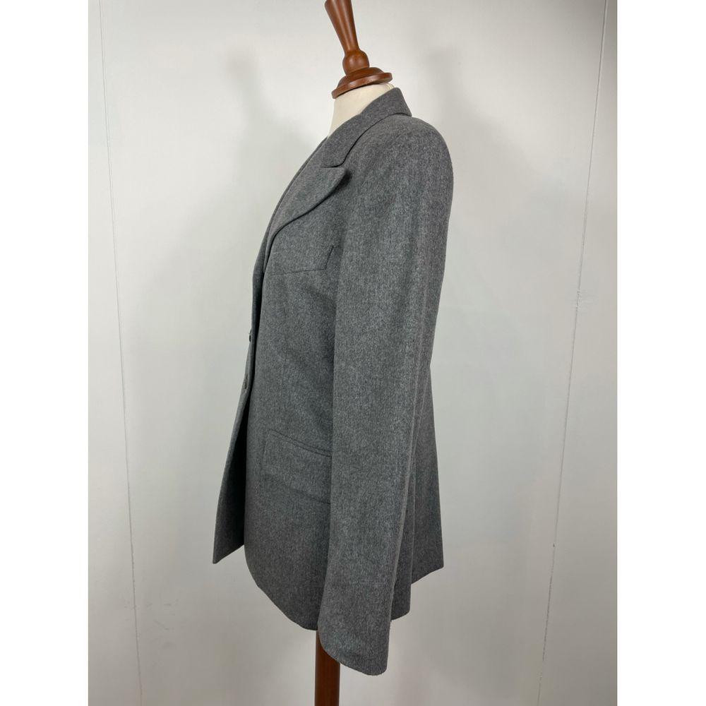 Prada Exotic Leathers Blazer in Grey In Good Condition For Sale In Carnate, IT