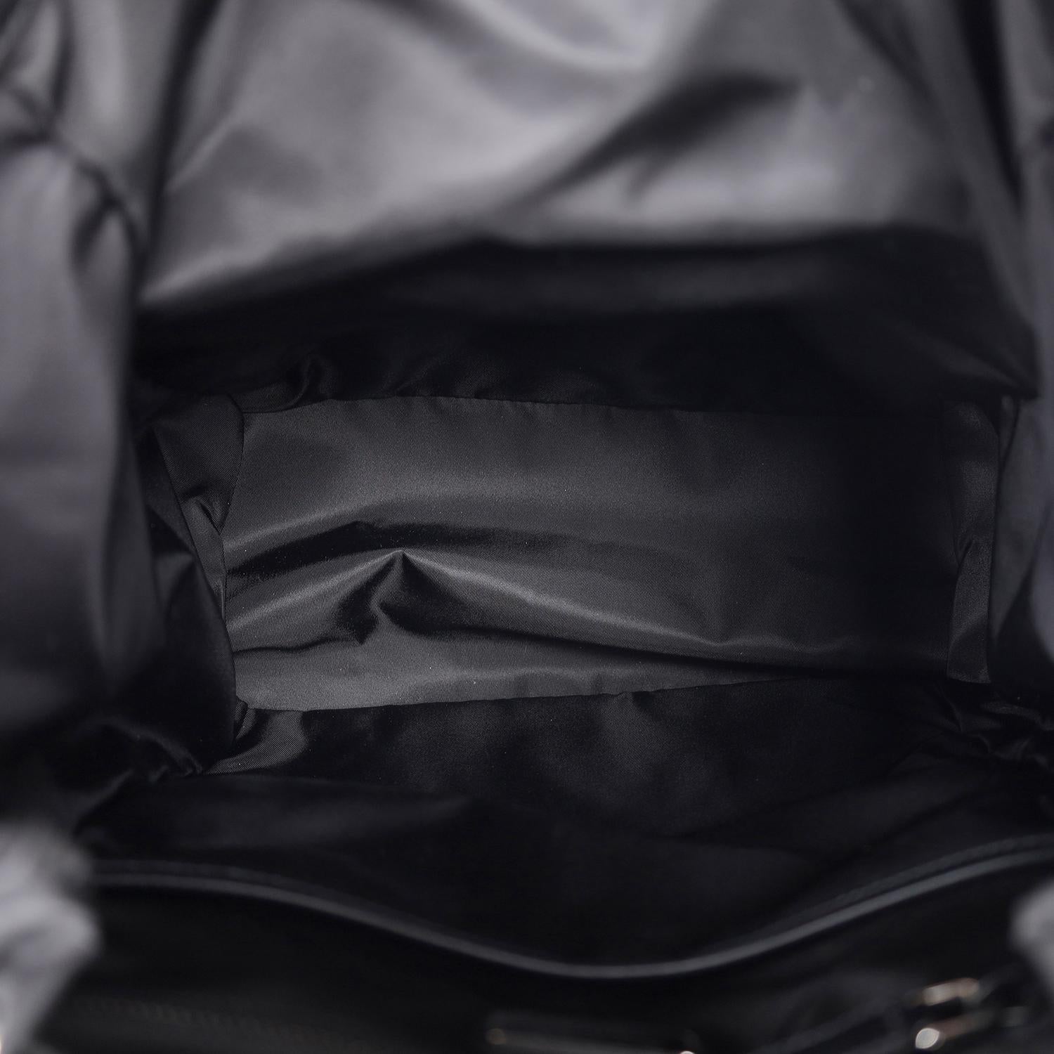 PRADA Explore Re-Nylon and leather backpack black 7