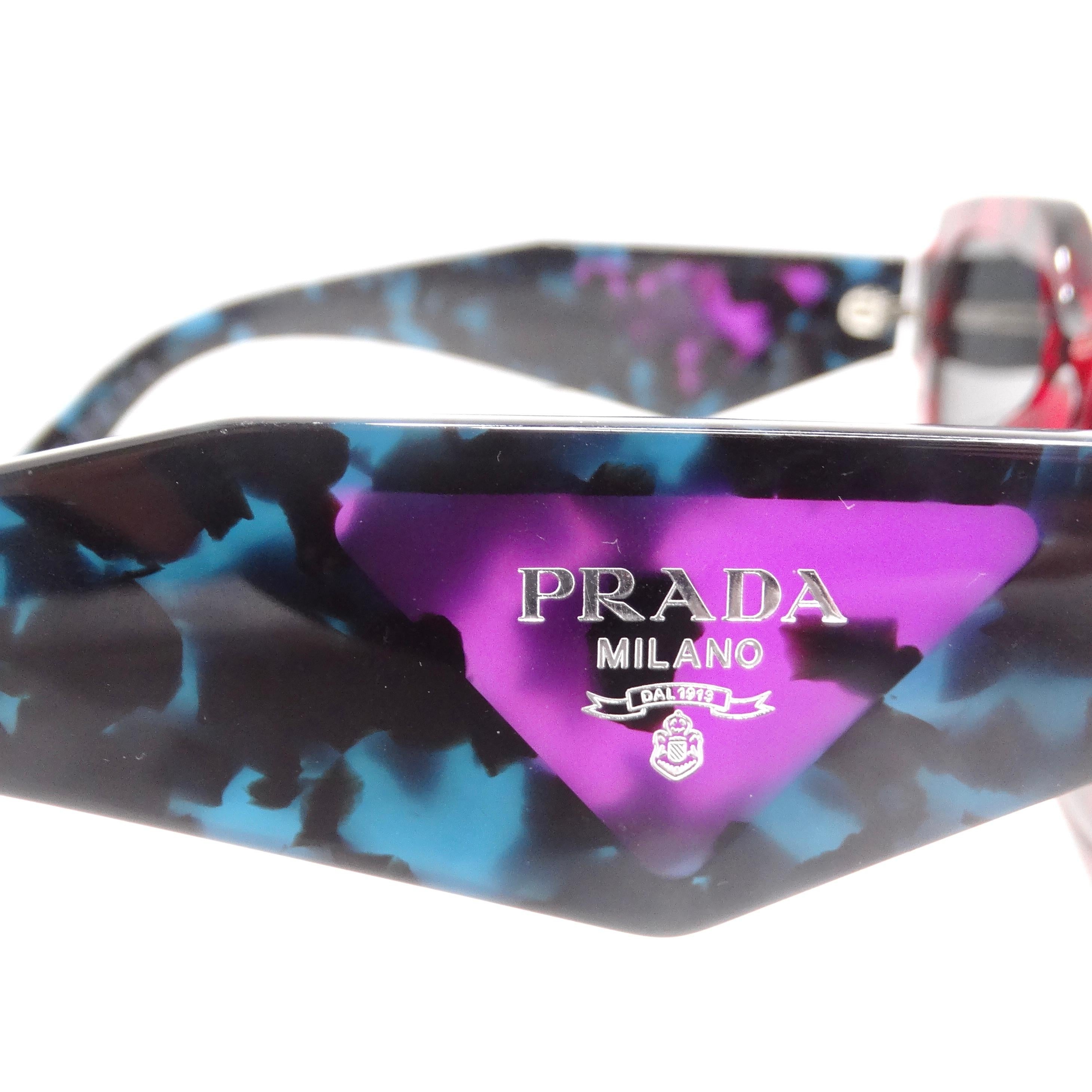 Prada Eyewear Symbole Geometric Frame Sunglasses For Sale 1