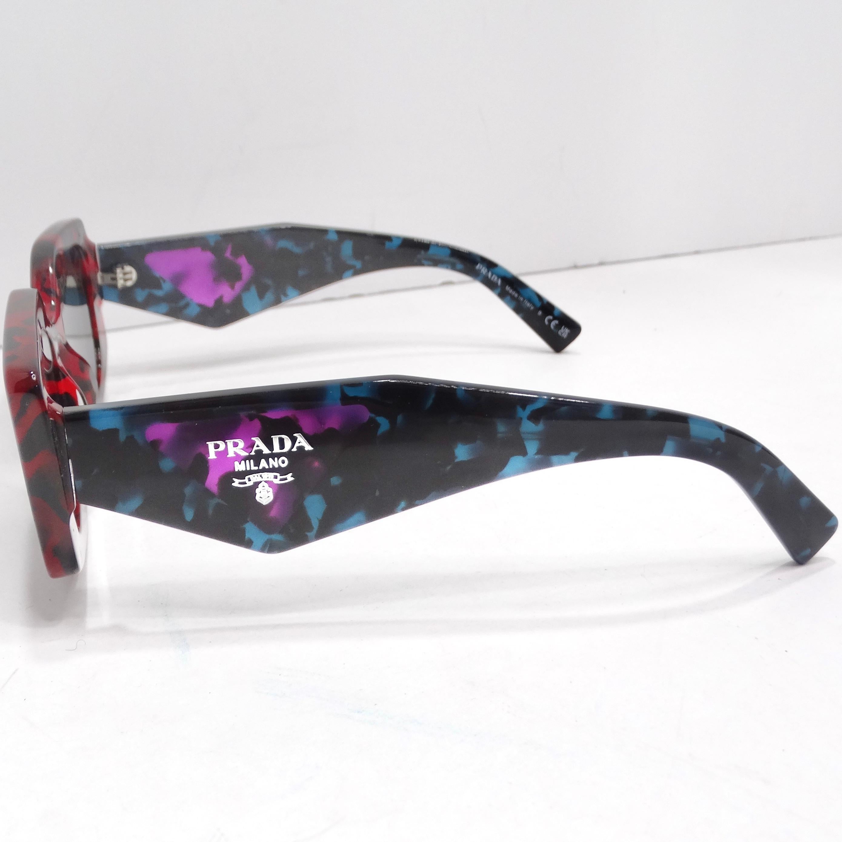 Prada Eyewear Symbole Geometric Frame Sunglasses For Sale 3