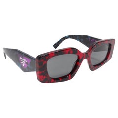 Retro Prada Eyewear Symbole Geometric Frame Sunglasses