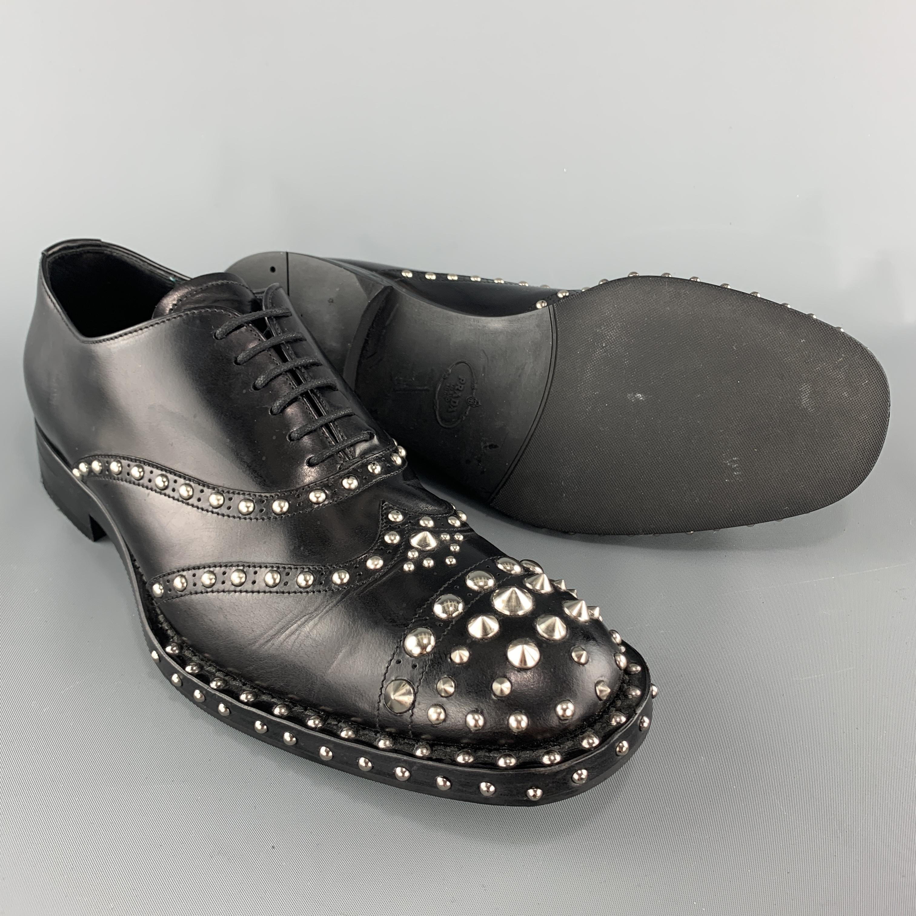 black studded dress shoes