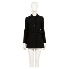 Used Prada F/W 1995 black tunic jacket in nylon
