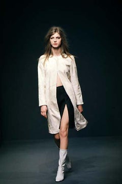 Prada F/W 1998 Grey Wool Pencil Skirt