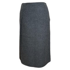 Prada F/W 1998 Grey Wool Pencil Skirt