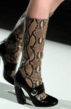 Prada F/W 2001 runway Python boots