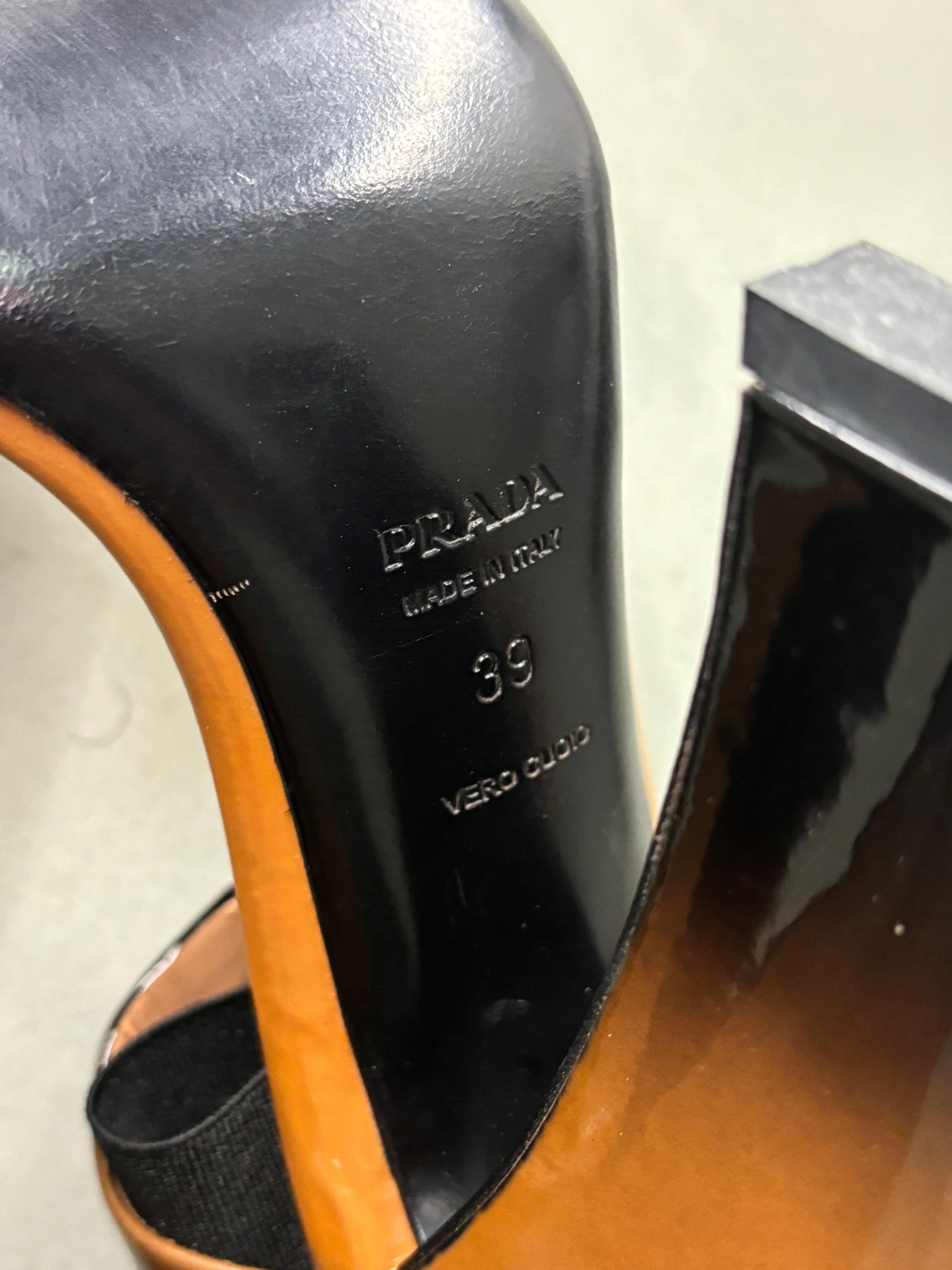 Prada F/W 2007 Banana heel sandals For Sale 1