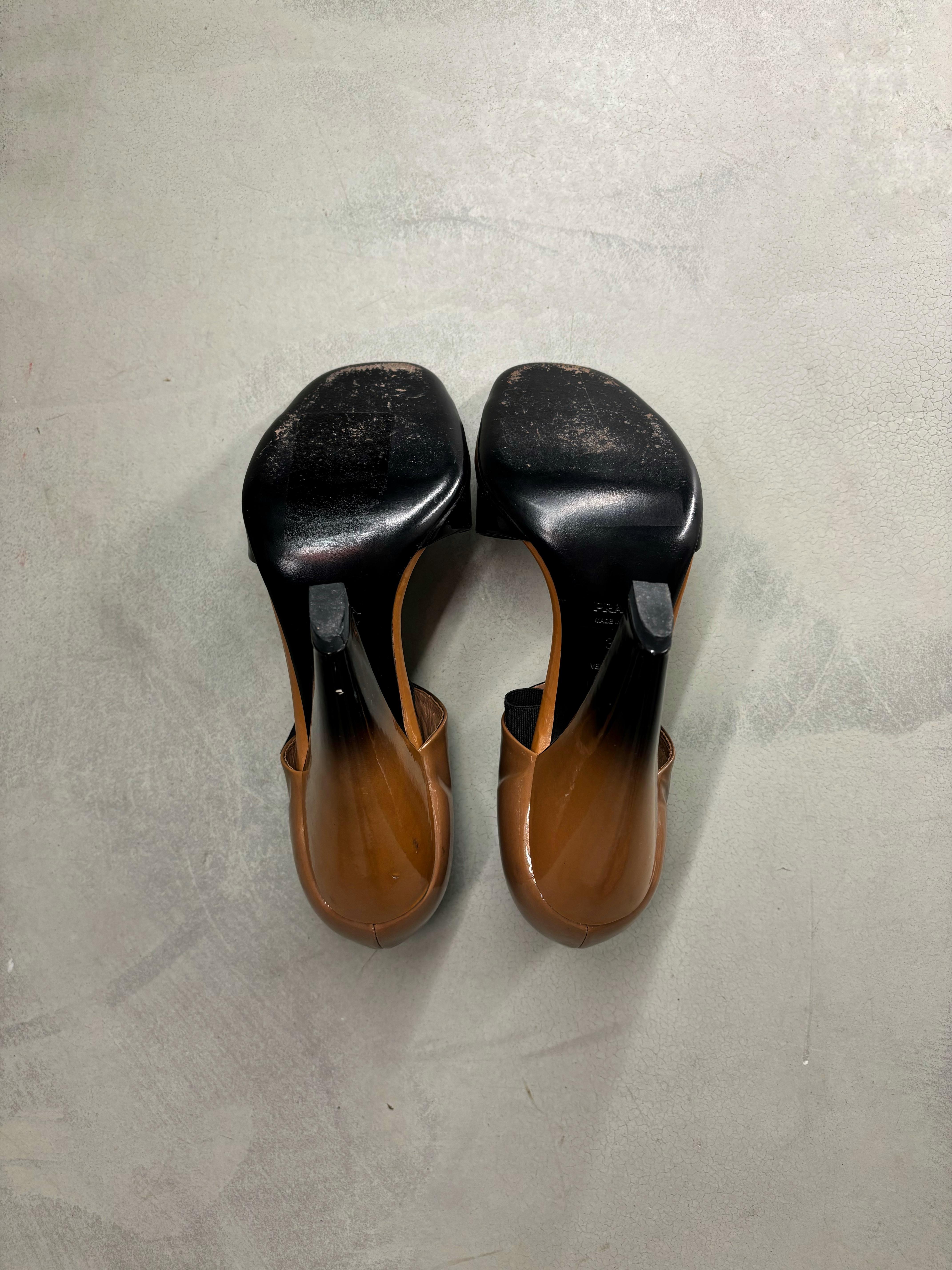 Prada F/W 2007 Banana heel sandals For Sale 3
