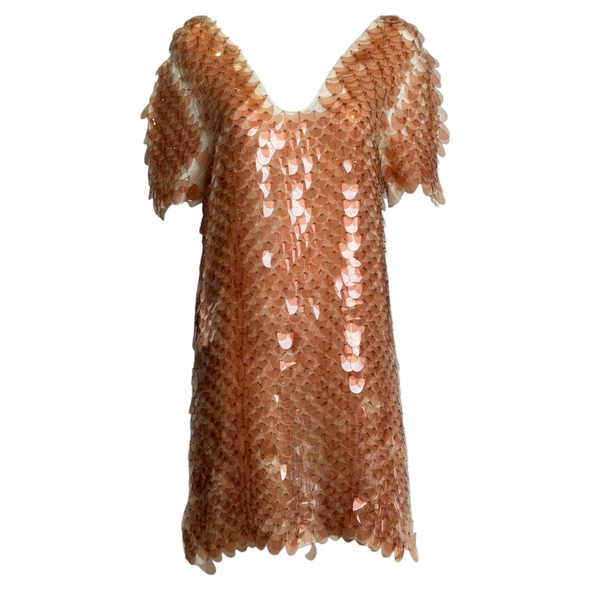 Prada F/W 2011 Sequined Fish Scale Dress For Sale