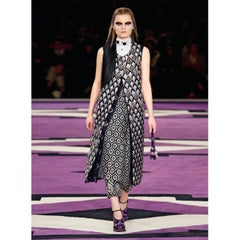 Prada F/W 2012 Geometric Print Crystal & Plexi Embellished Maxi Vest