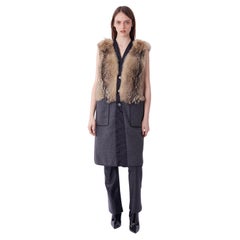 Prada F/W 2014 Runway Mens Fur Waistcoat