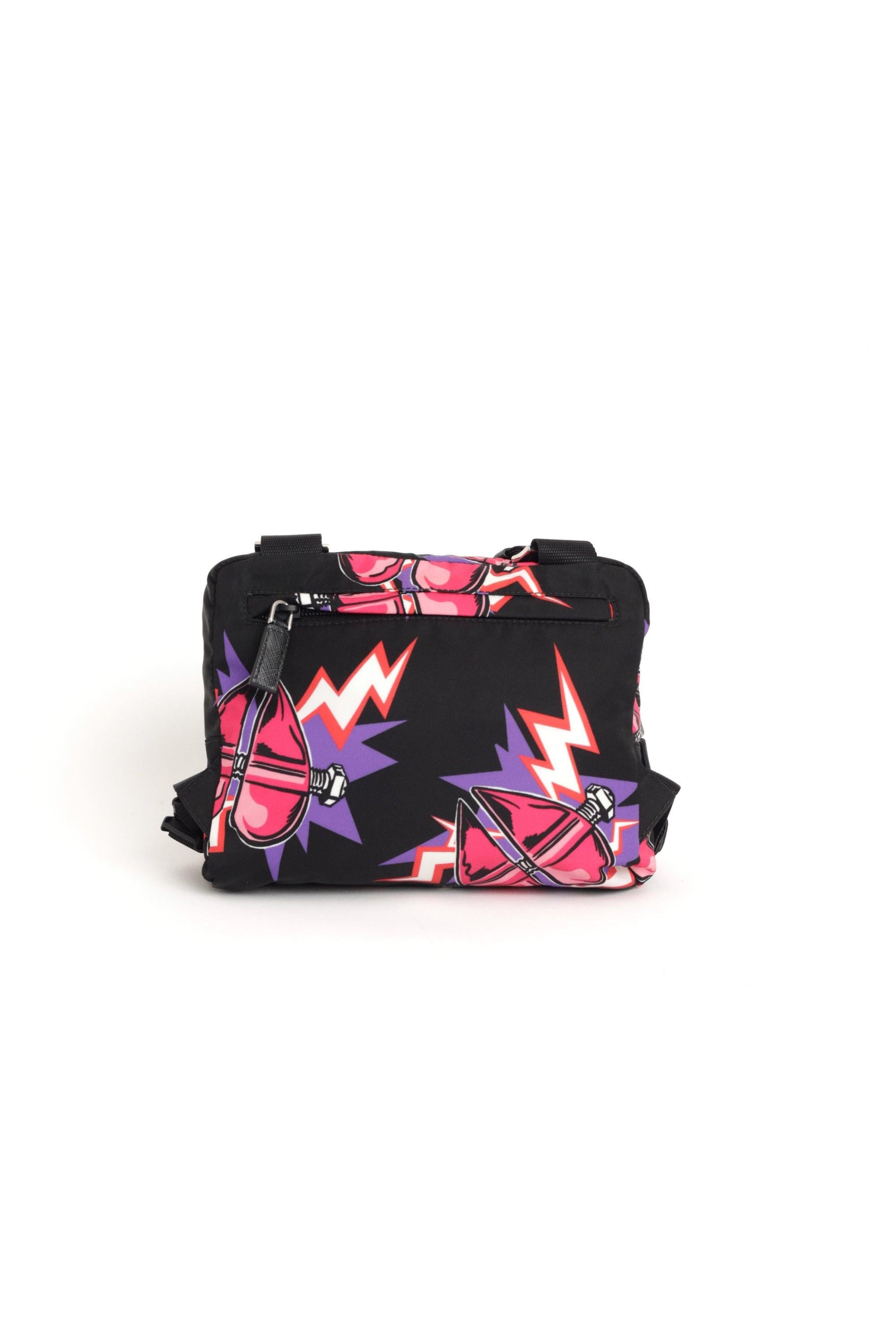 Black Prada F/W 2019 Frankenstein Collection Backpack For Sale