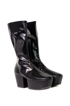 PRADA F/W 2021 Runway Platform Boots Miuccia Prada Raf Simmons