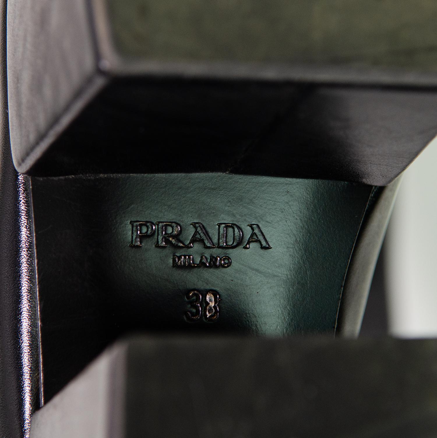 Bottes à plateforme Miuccia Prada Raf Simmons défilé A/H 2021 Pour femmes en vente