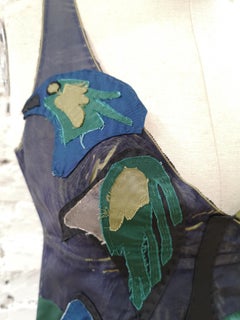 Prada Faille Blue bird Dress NWOT