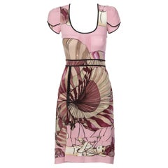 Prada Fairy Collection Pink Print Silk Dress, 2008