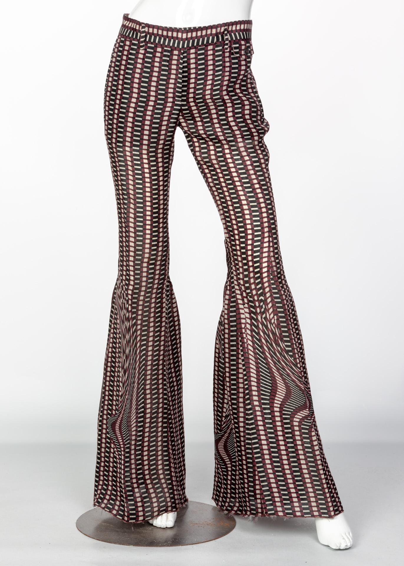 Black Prada Fairy Collection  Printed Flared Runway Pants, 2008