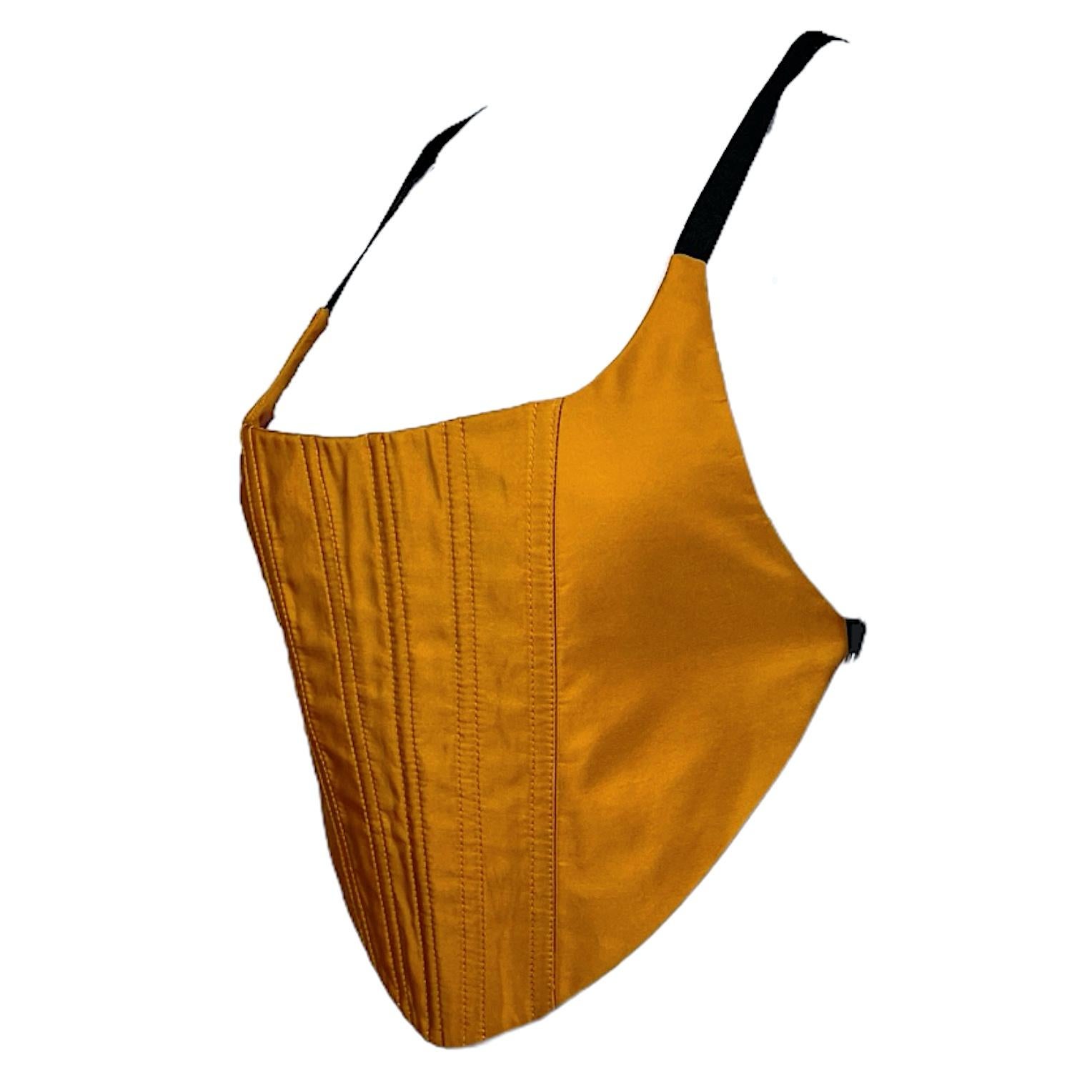 Brown Prada Fall 1999 corset